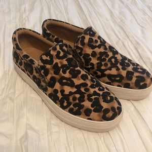 Steve Madden Gills Sneakers Cheetah Print